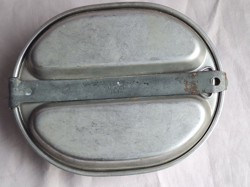 Gamelle US WW2 M.A.Co 1944, Collections, Objets militaires | Seconde Guerre mondiale, Enlèvement ou Envoi, Armée de terre, Autres types