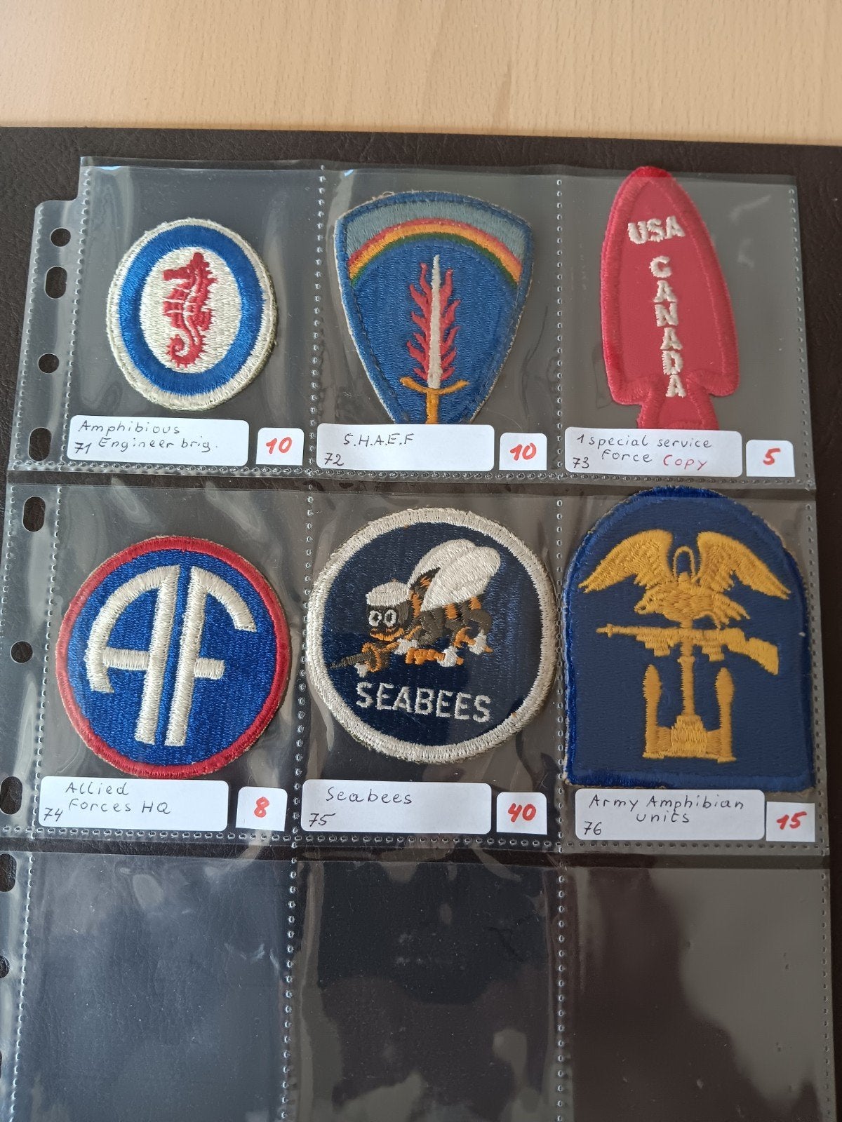 Us ww2 patches, Ophalen of Verzenden