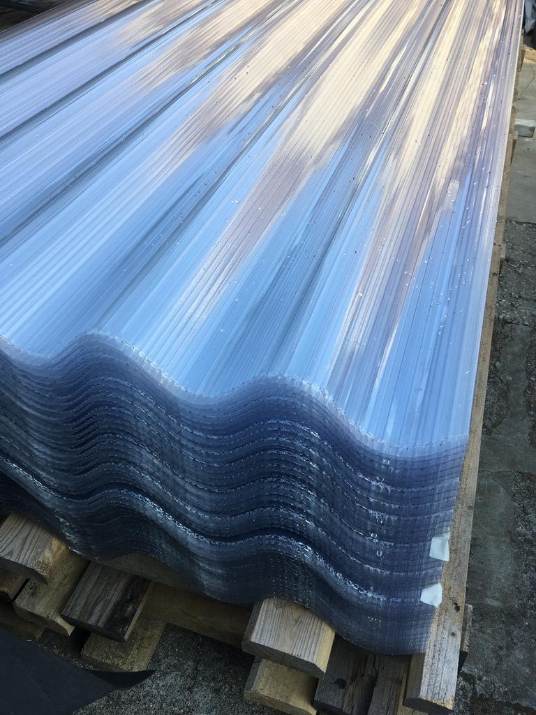 Doorzichtige golfplaten polycarbonaat nieuw A kwaliteit, Doe-het-zelf en Bouw, Dakpannen en Dakbedekking, Kunststof, Overige kleuren
