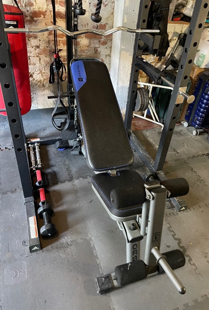 Banc de musculation Domyos BA530, Enlèvement, Utilisé, Pectoraux, Banc d'exercice
