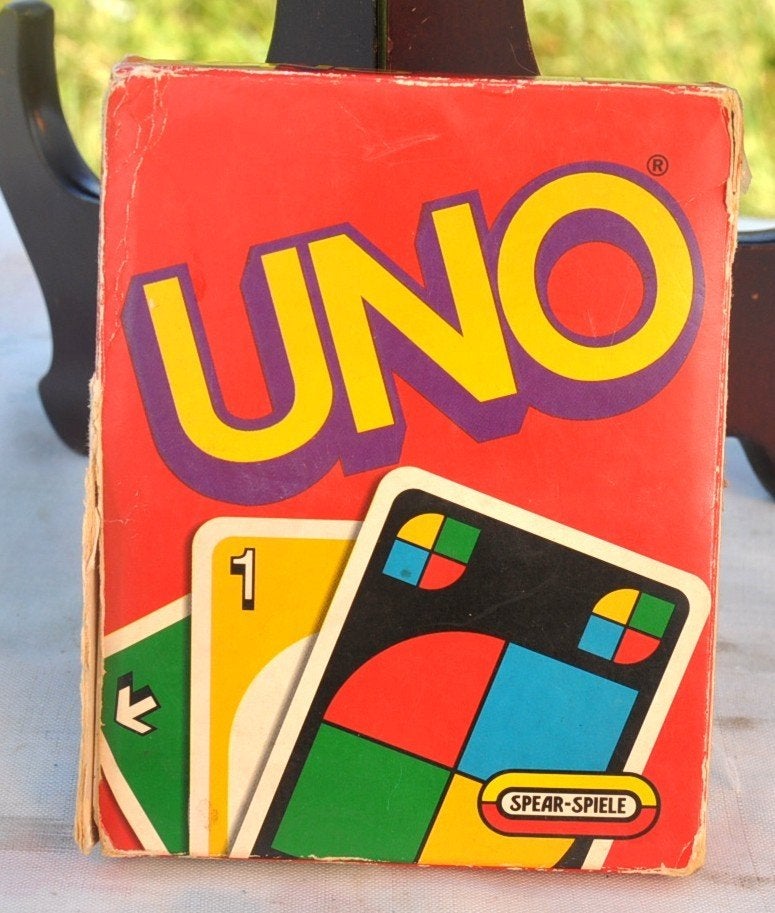 jeu de carte uno vintage, Trois ou quatre joueurs, Enlèvement ou Envoi, Utilisé, Spear-Spiele