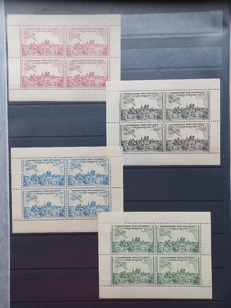Postzegels Frankrijk Fila Expo 1943, Ophalen of Verzenden, Postfris