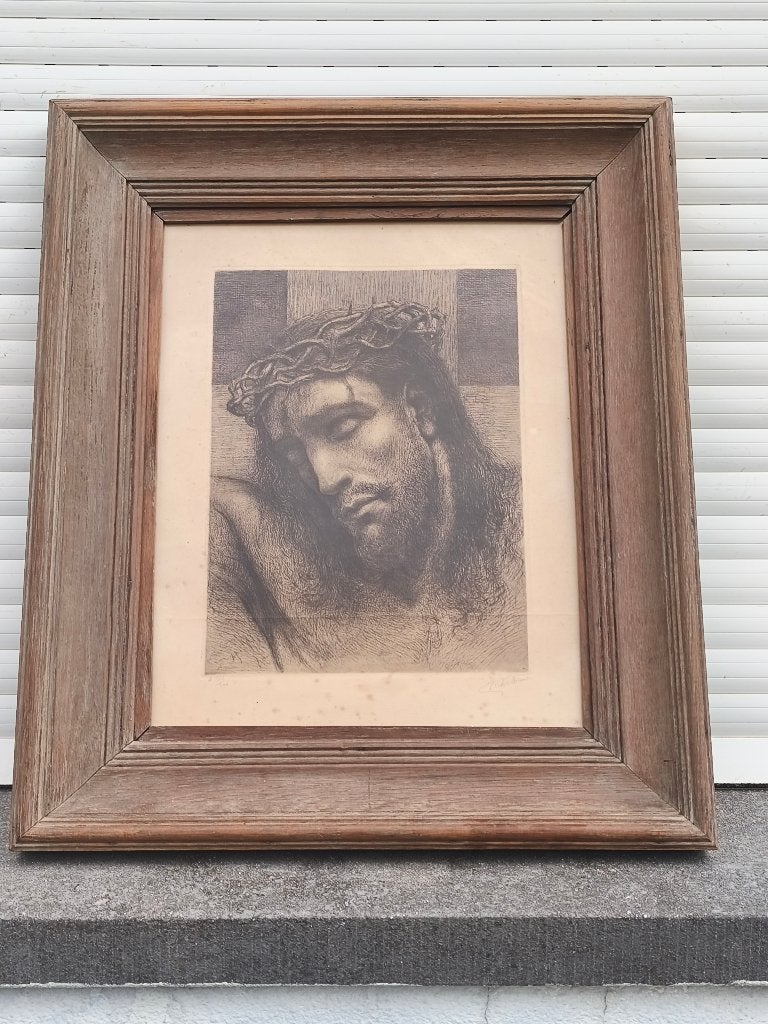 Gravure Jésus signe victor dieu, Antiquités & Art, Art | Eaux-fortes & Gravures, Gravure, Enlèvement ou Envoi
