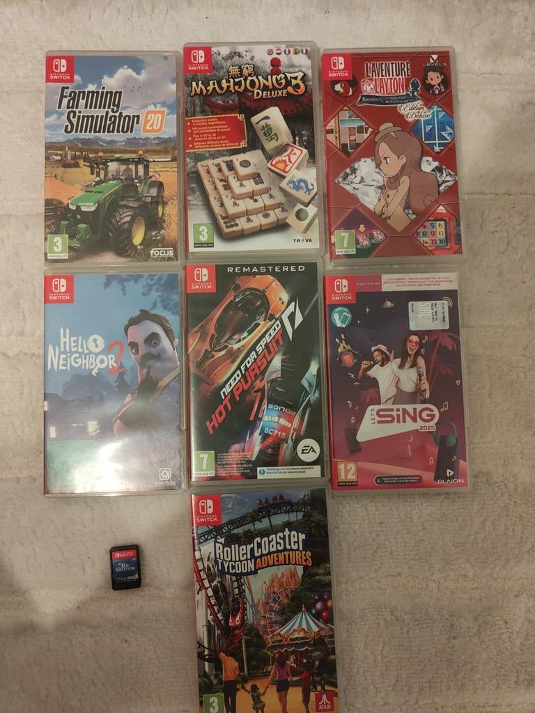 Plusieurs jeux switch