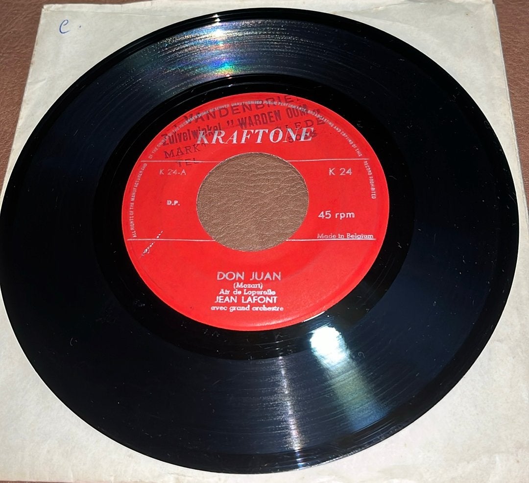 Jean Lafont ‎– Don Juan / Le Barbier De Seville - 7” vinyl, Enlèvement ou Envoi, Utilisé