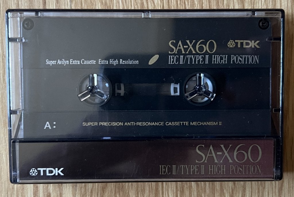 Cassette TDK SA-X60, Enlèvement ou Envoi, Comme neuf