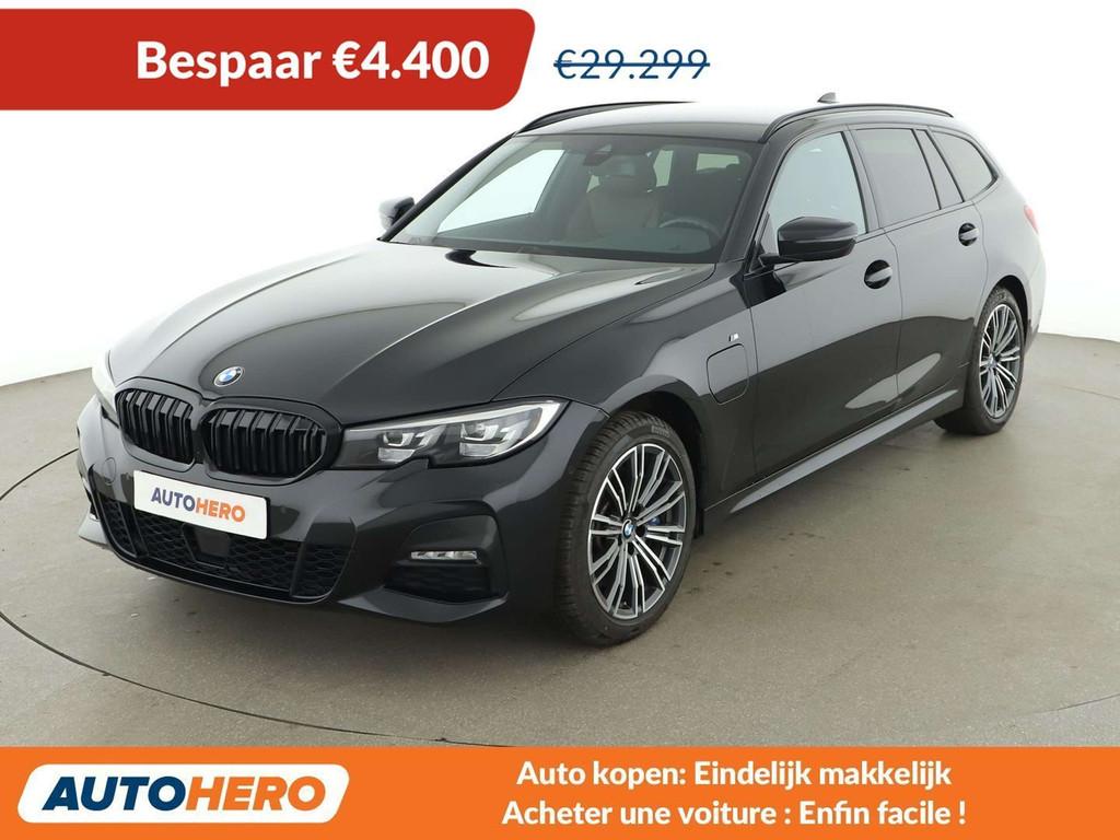 BMW 3 Serie 330 330e xDrive M Sport (bj 2021, automaat), Auto's, Automaat, Euro 6, Zwart, Leder