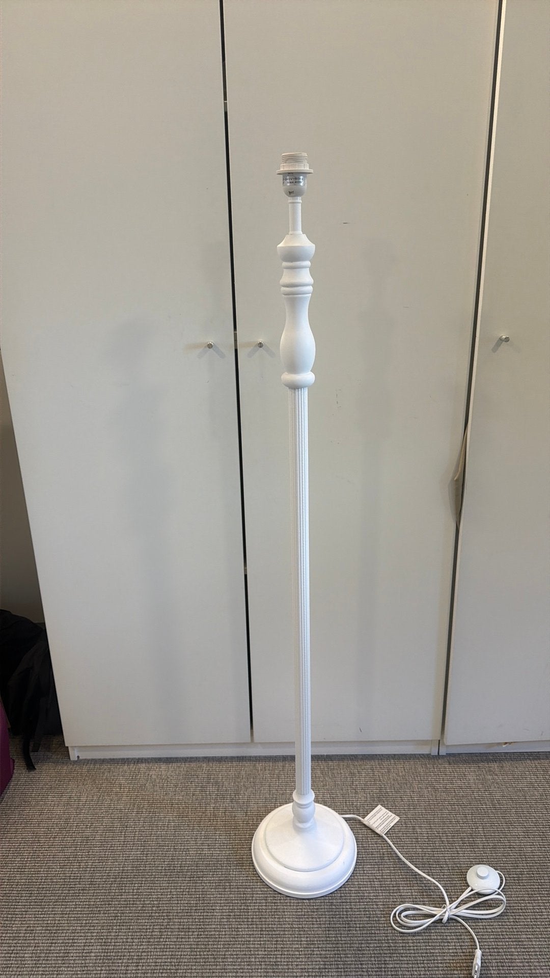 Lampe sur pied blanc, Huis en Inrichting, Ophalen, Zo goed als nieuw