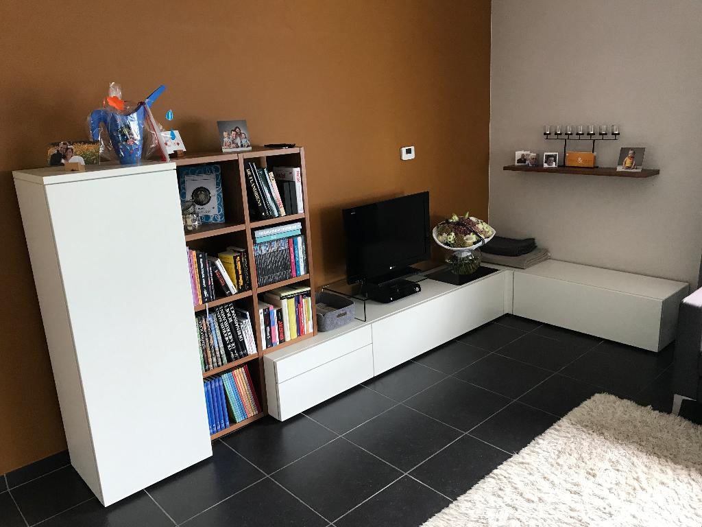 Wandmeubel / TV combinatie Hulsta – programma Neo, Verre, 25 à 50 cm, 200 cm ou plus, Comme neuf