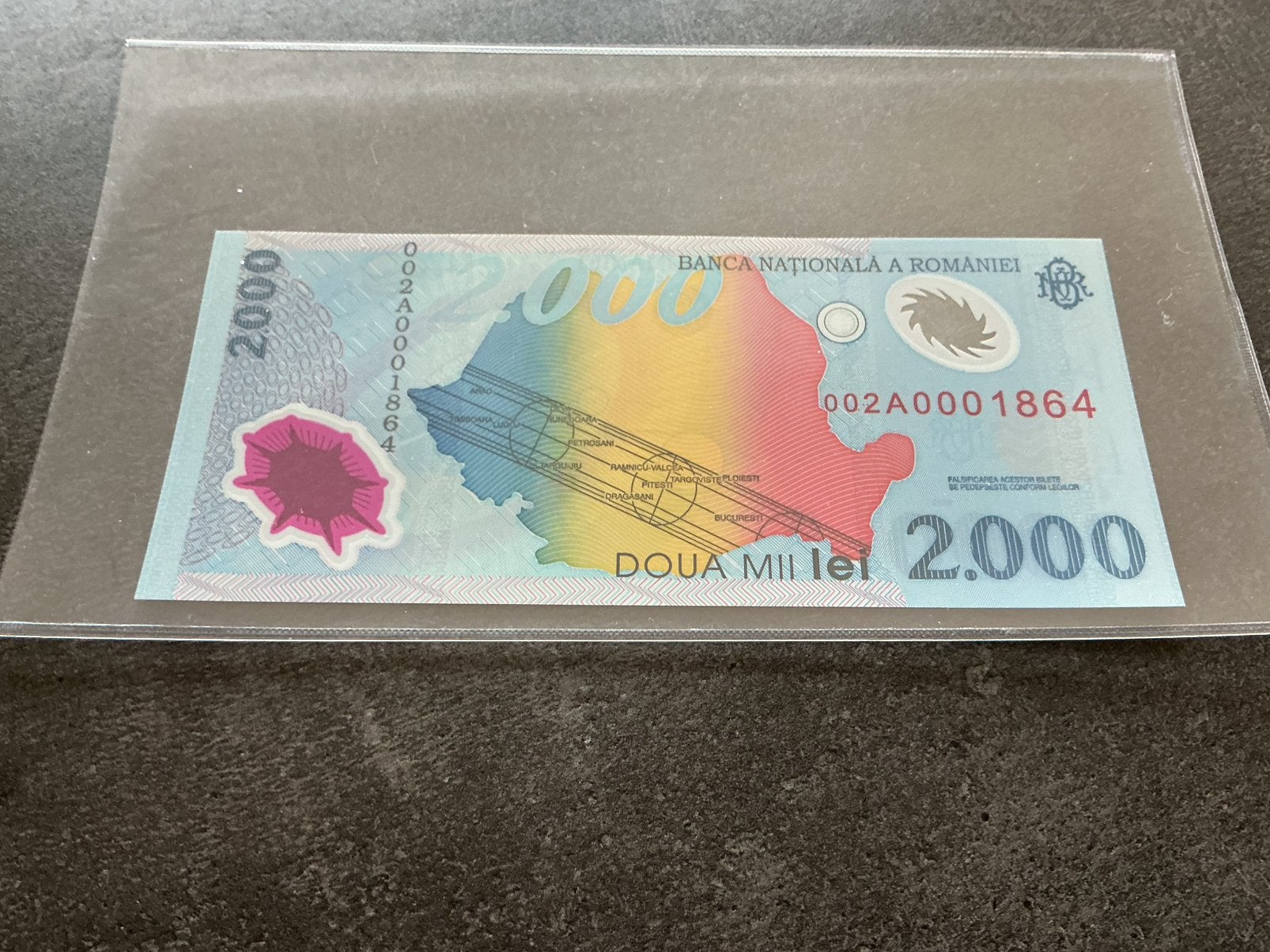 Roumanie 2000 Lei FDC année 2000, Enlèvement ou Envoi
