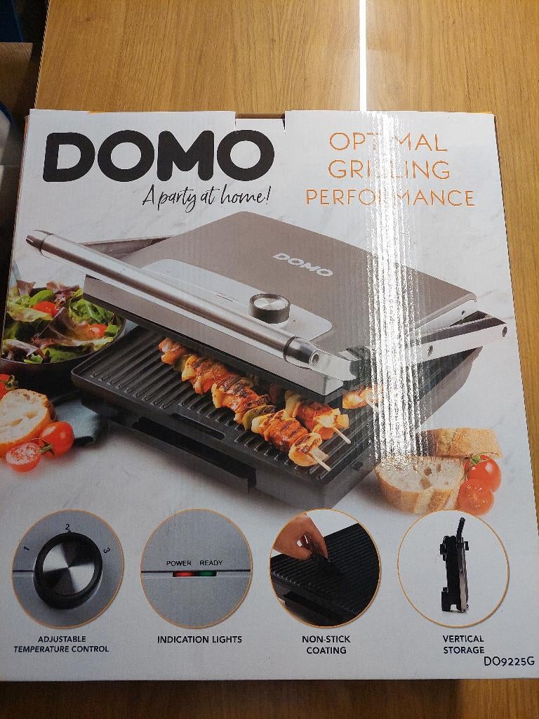 Domo Contactgril DO9225G, Elektronische apparatuur, Contactgrills, Ophalen, Nieuw