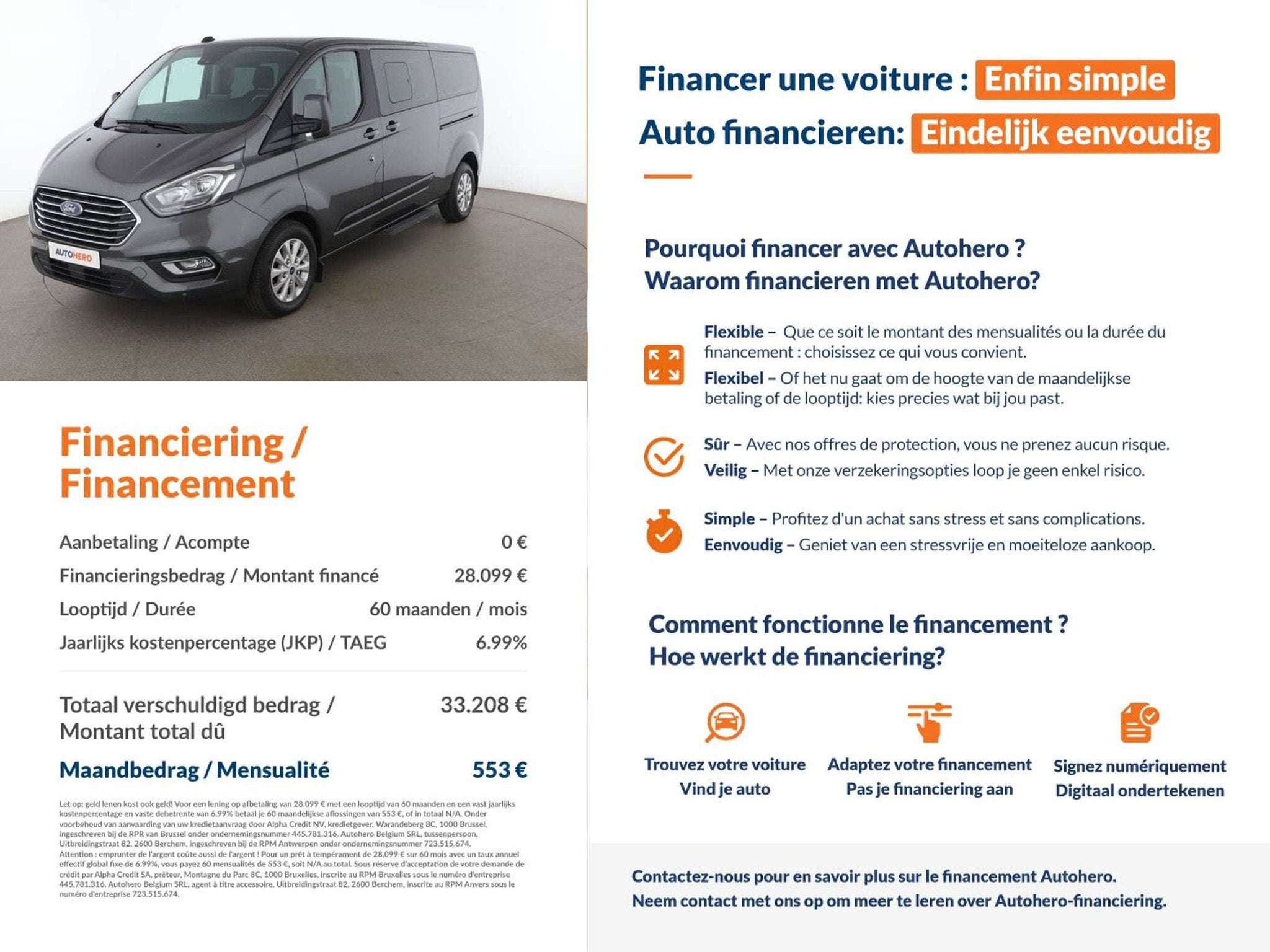 Ford Tourneo Custom 2.0 TDCi 320 L2 Trend, Autos, Achat, Boîte manuelle, 5 portes, 96 kW