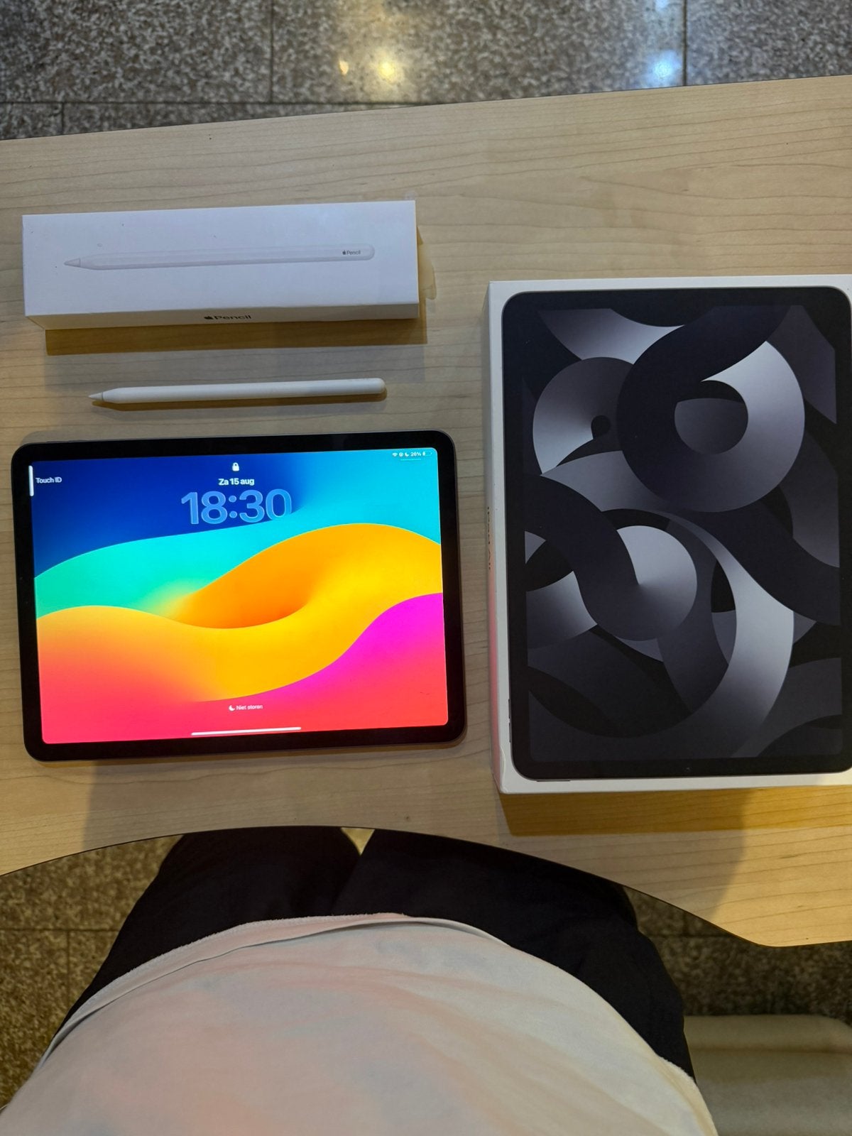 iPad Air 5 – 256GB + Apple Pencil 2 | Zeer goede staat, Gris, Enlèvement ou Envoi, 11 pouces, Apple iPad Air