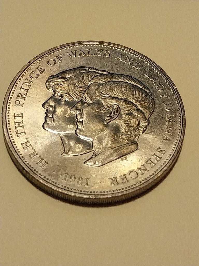 MUNT VAN 25 PENCE VOOR DE BRUILOFT VAN LADY DIANA 1980, Handtassen en Accessoires, Overige Accessoires, Ophalen of Verzenden, Nieuw