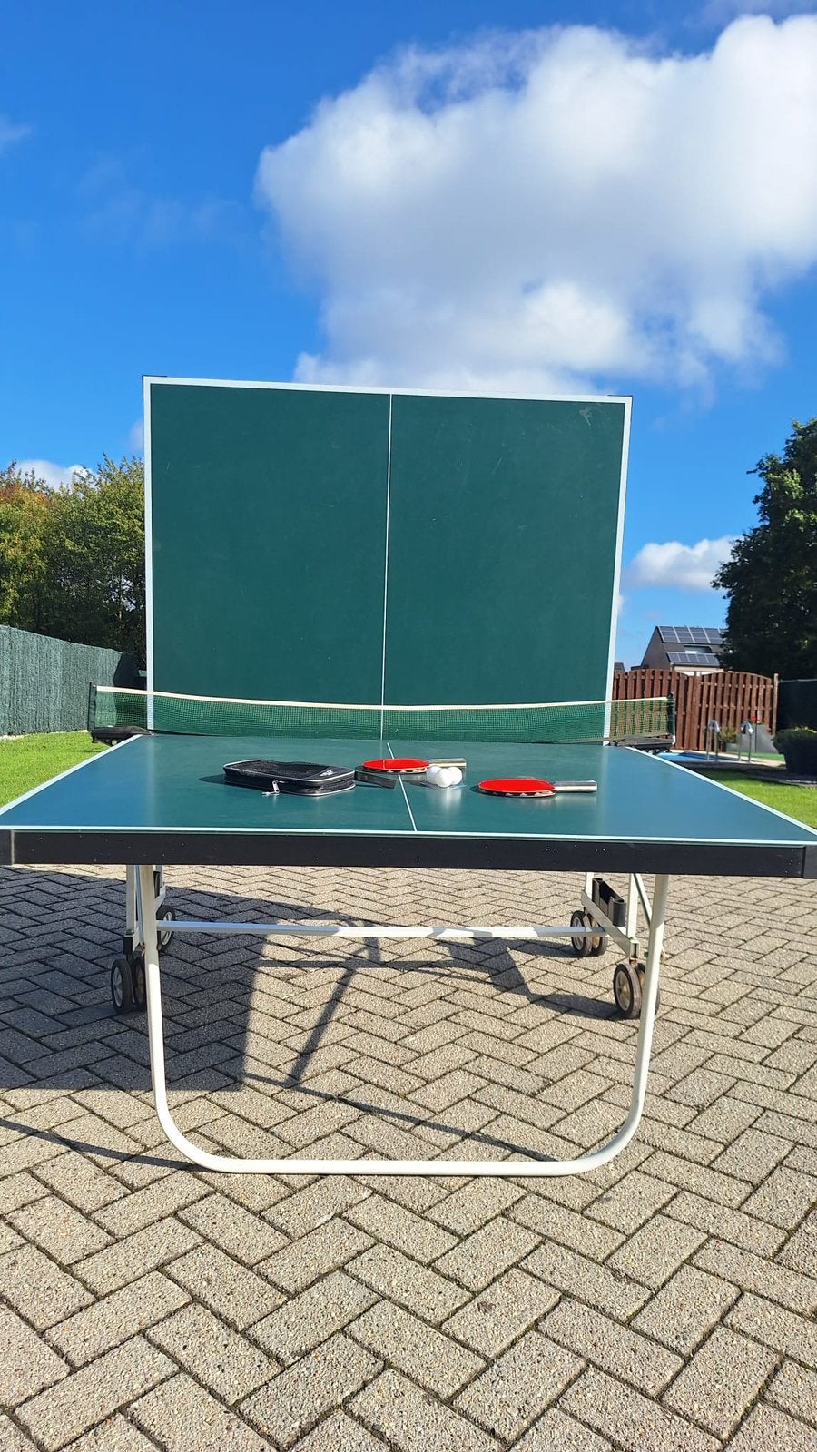 Tafeltennistafel, Sport en Fitness, Ophalen, Zo goed als nieuw, Inklapbaar