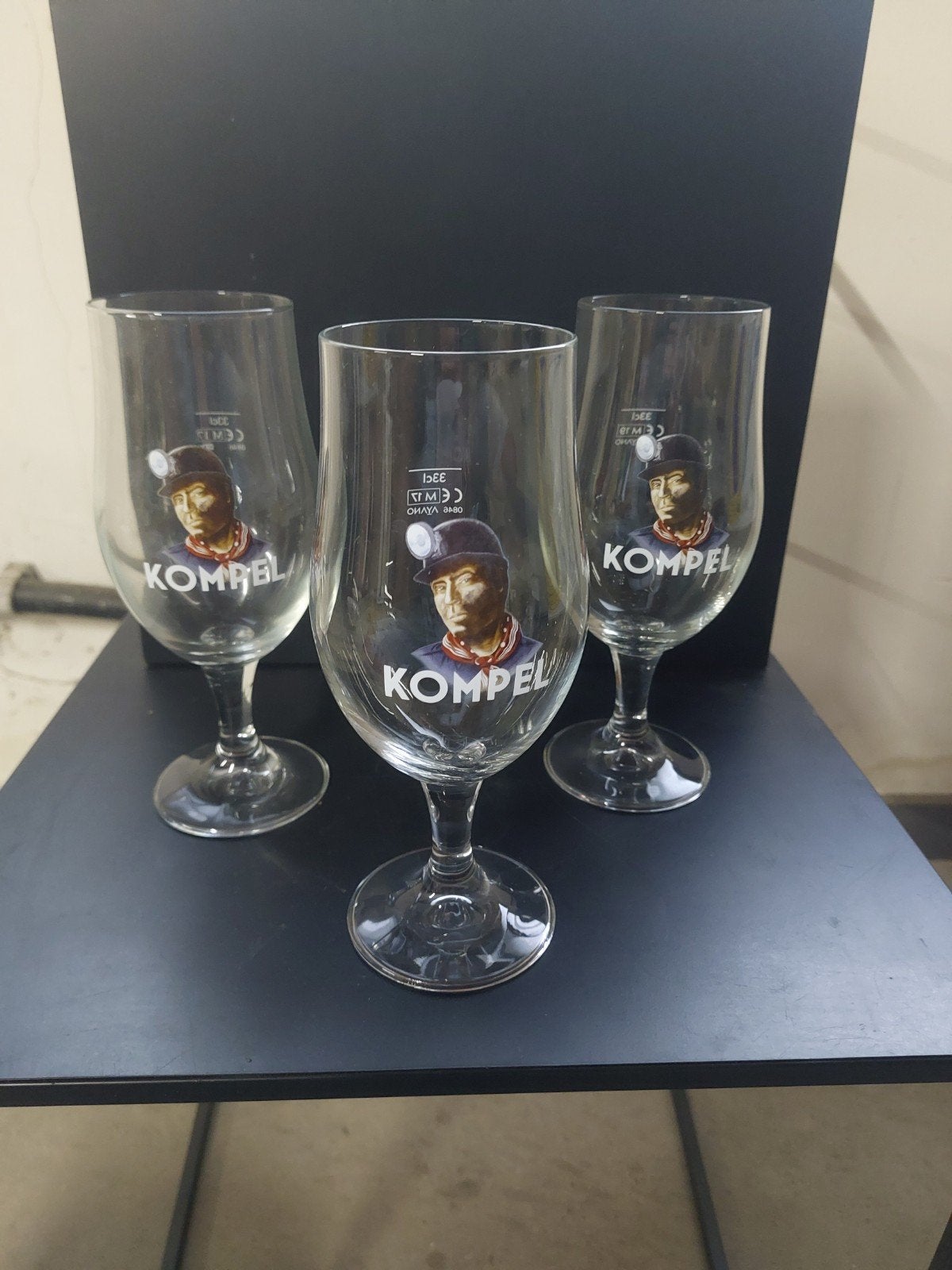 kompel bierglazen, Ophalen of Verzenden, Nieuw, Bierglas