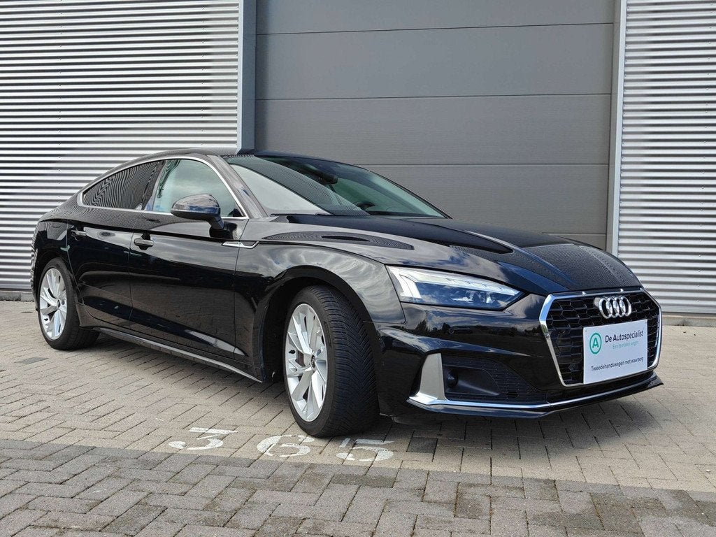Audi A5 40 TFSI advanced (bj 2021, automaat), Auto's, Audi, 4 deurs, Stof, Gebruikt, Euro 6