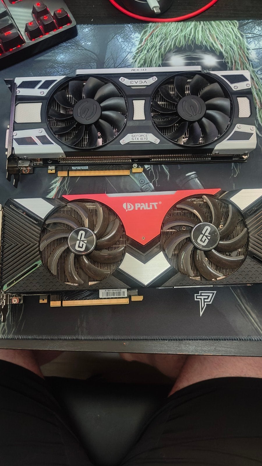 EVGA GTX 1070 SC + PALIT RTX 2070, Computers en Software, Videokaarten, Ophalen of Verzenden