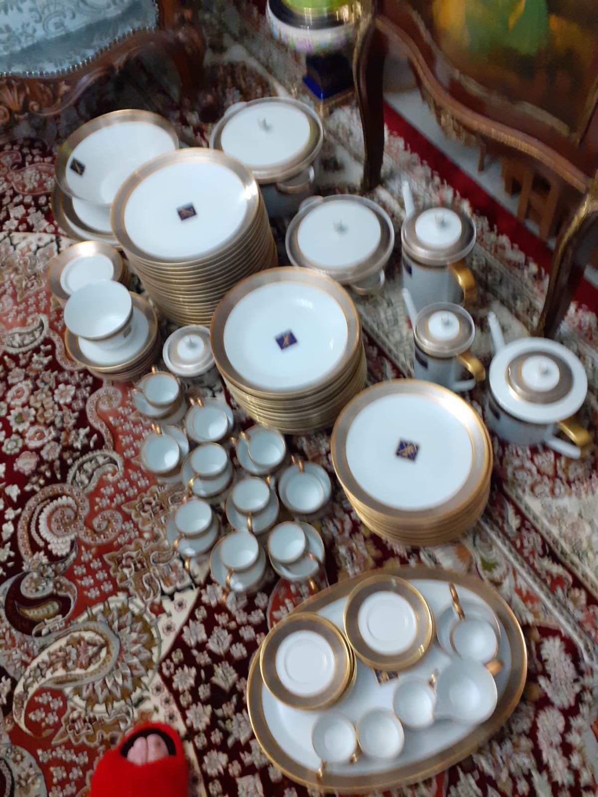 Servies 90 stuks, Antiek en Kunst, Ophalen