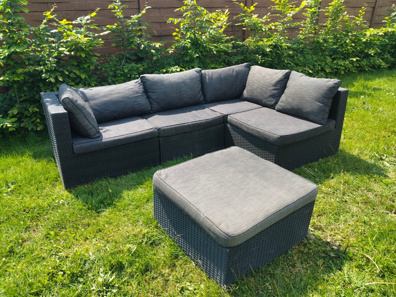 Loungeset Bois Le Duc 4 zitplaatsen + tafel, Tuin en Terras, Ophalen, 4 zitplaatsen, Loungeset