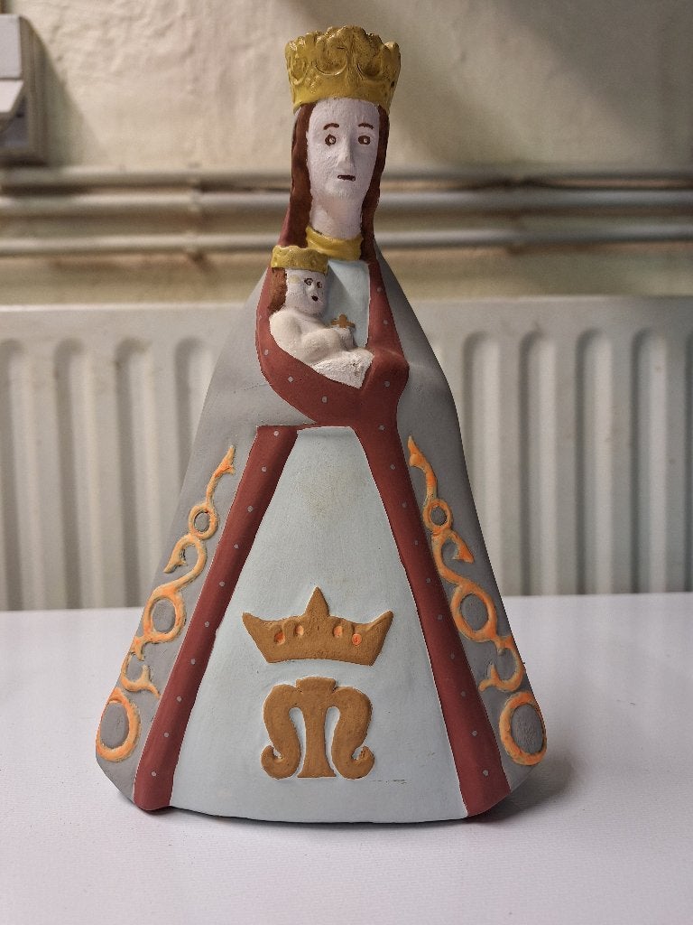 Plaasteren Mariabeeldje, Antiek en Kunst, Antiek | Religieuze voorwerpen, Ophalen