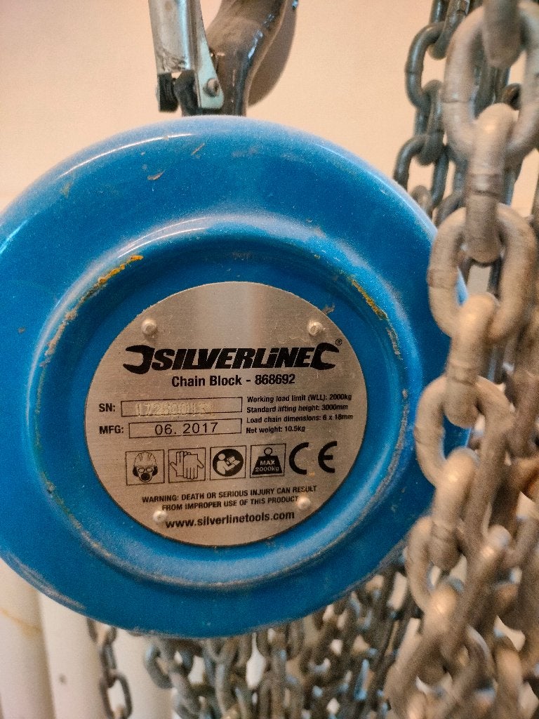 Portaalkraan met takel, Doe-het-zelf en Bouw, Ophalen, Zo goed als nieuw