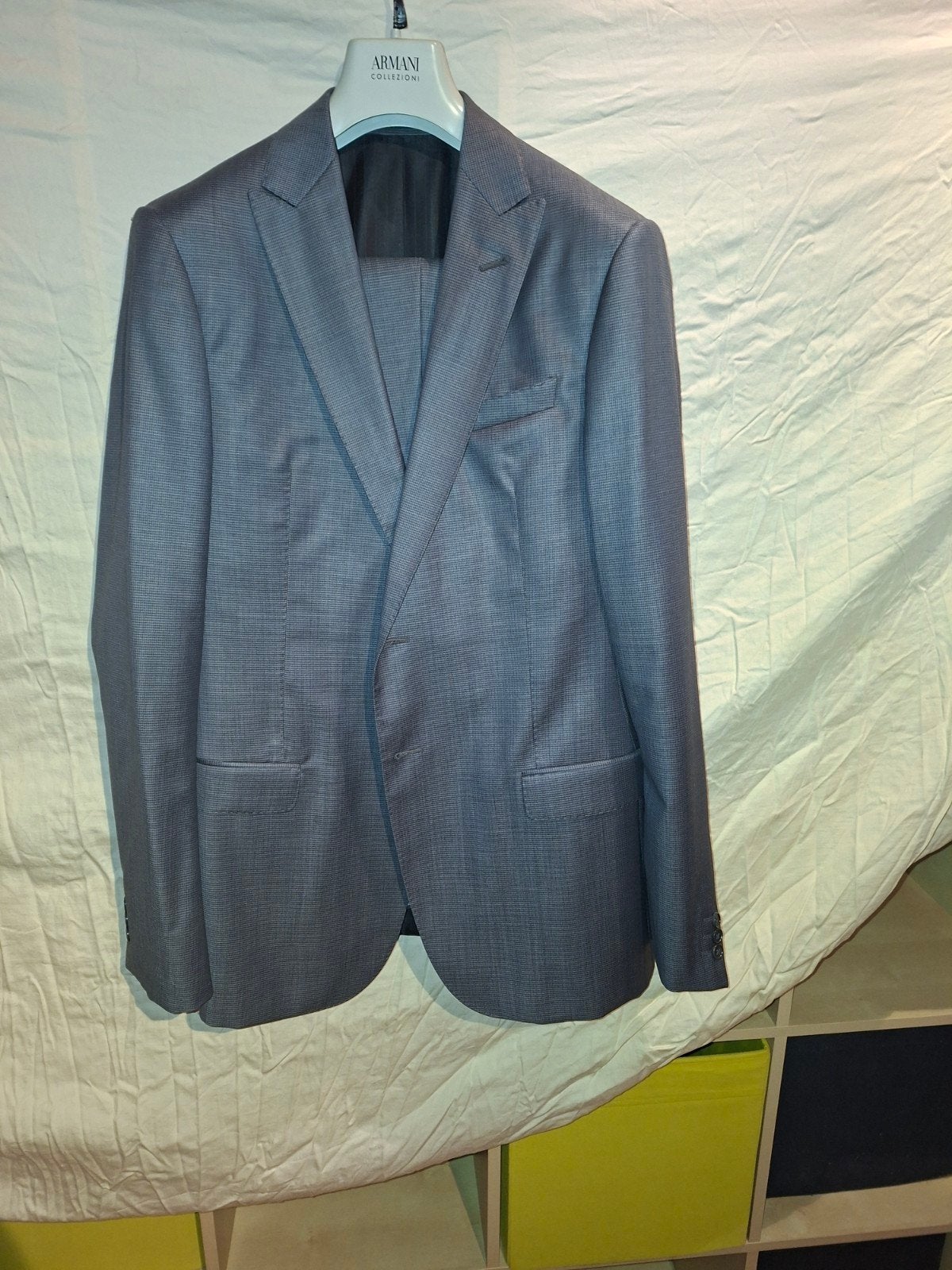 armani geklede vest, Ophalen, Zo goed als nieuw, Blauw, Armani haut couture