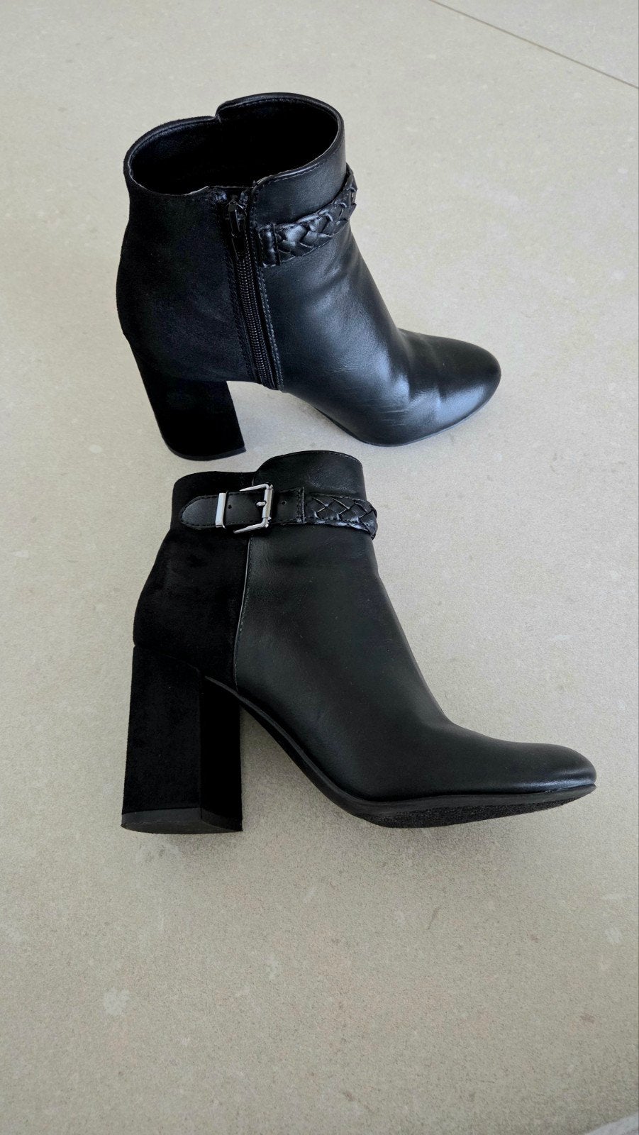 Enkellaarsjes / boots - maat 38 - merk Graceland, Enlèvement ou Envoi, Comme neuf, Noir, Boots et Botinnes