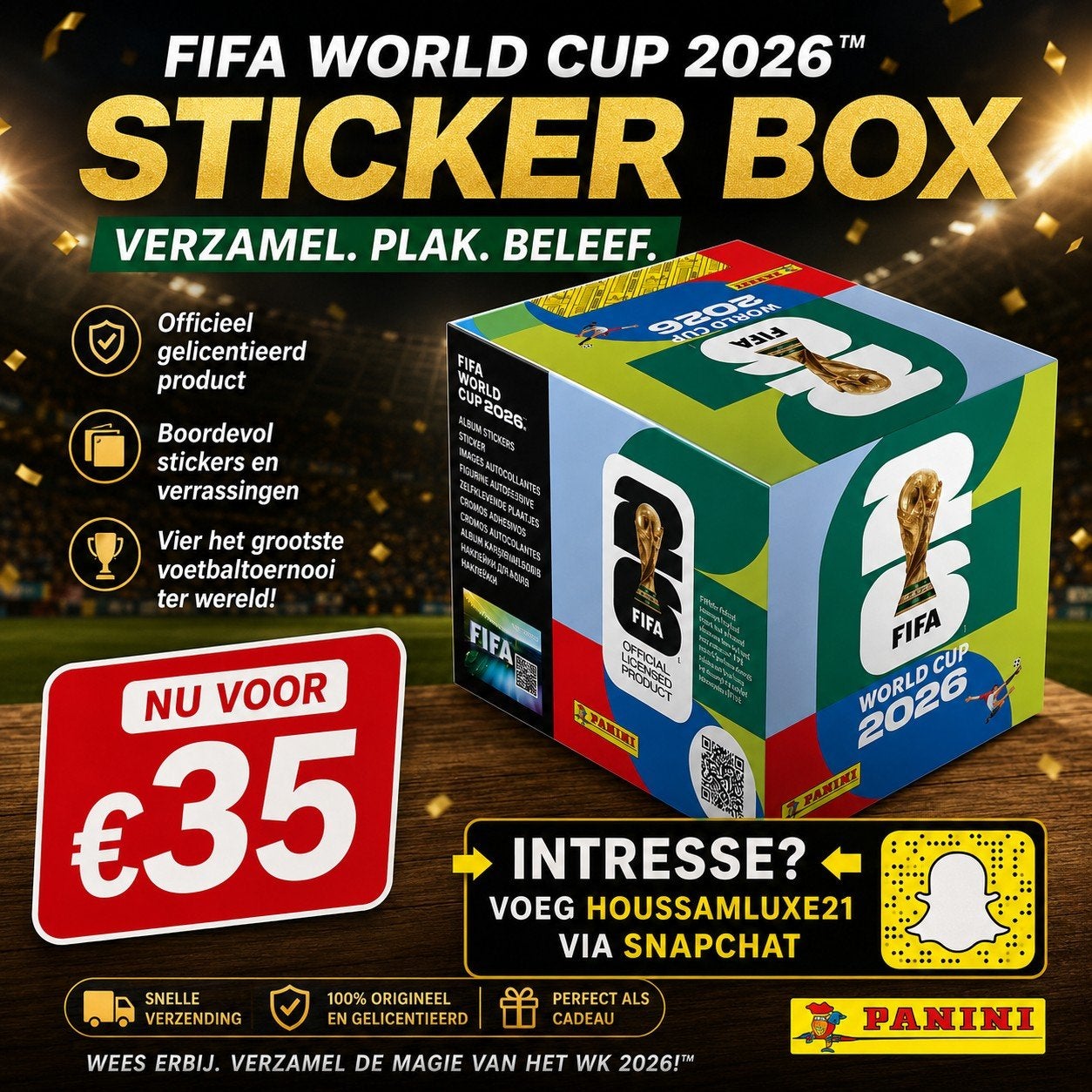 Panini stickers 2026 box 50 packets, Hobby en Vrije tijd, Gezelschapsspellen | Overige, Ophalen