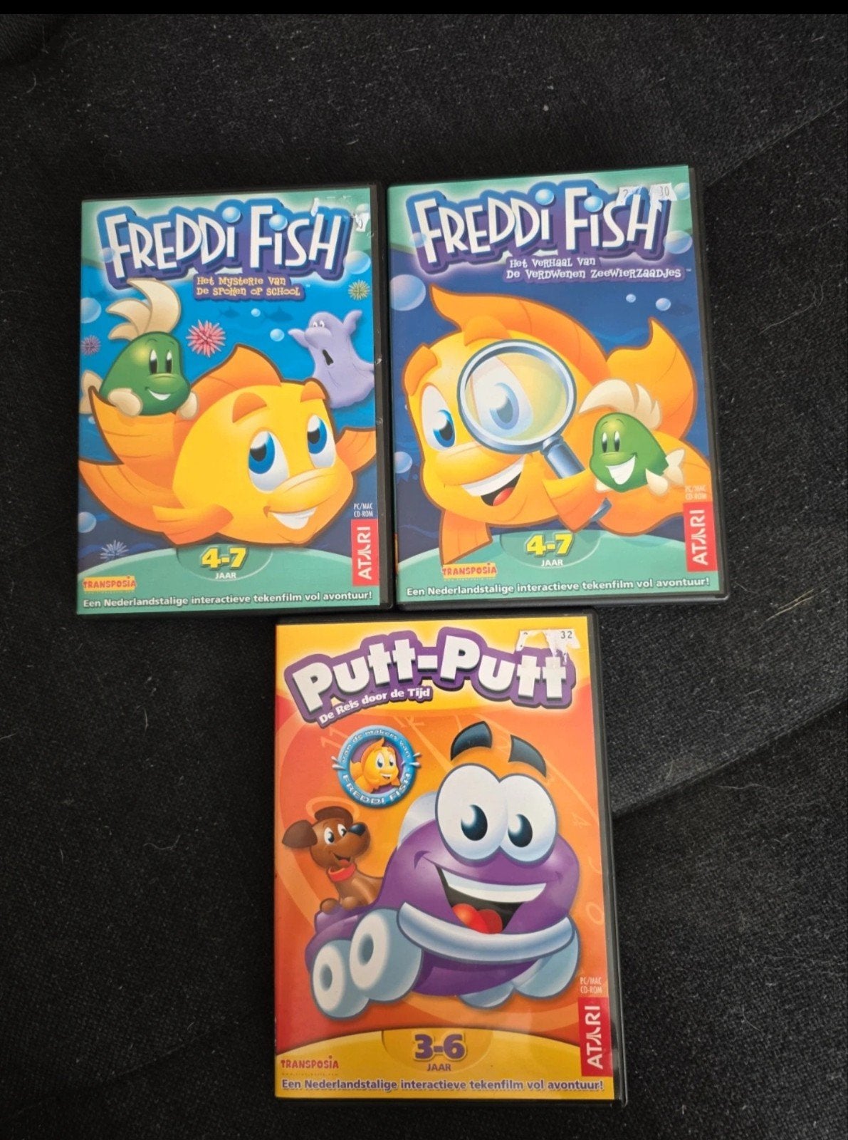 freddi fish & Putt-Putt, Puzzel en Educatief, Gebruikt, 1 speler, Eén computer
