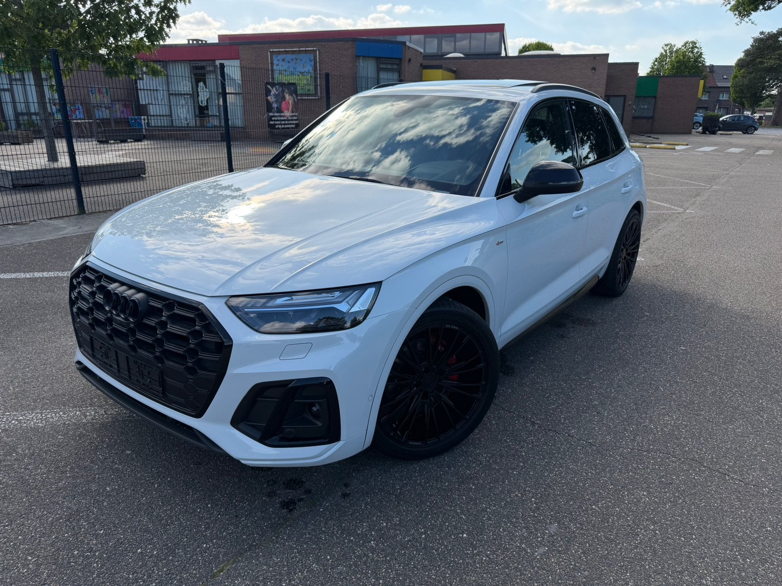 Audi Q5 55 Tfsi e 3x Sline Edition One Pano/Hud/Matrix/360, Auto's, Automaat, 1998 cc, Q5, Wit