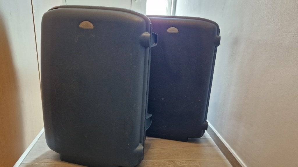 Samsonite grote harde reiskoffer, Bijoux, Sacs & Beauté, Valises, Utilisé, Plastique dur, 70 cm ou plus, 45 à 55 cm, Clé, Poignée extensible