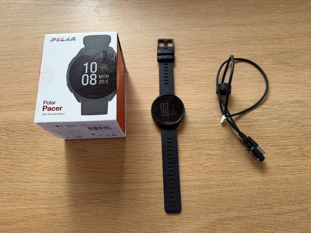 Polar Pacer GPS running watch, Gebruikt, Zwart, Ophalen of Verzenden, Polar