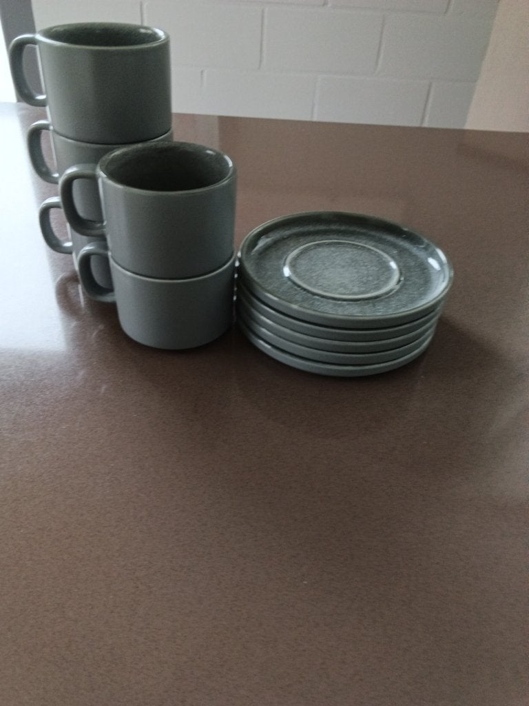 Sac + soucoupe, Enlèvement, Comme neuf, Autres matériaux, Tasse et/ou soucoupe