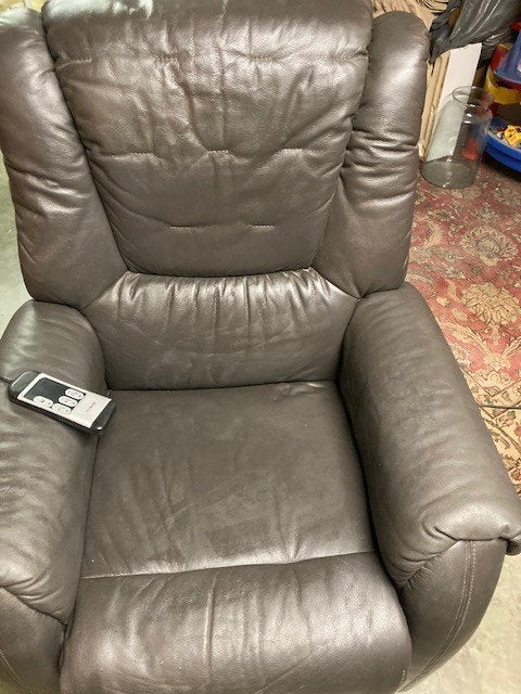 comfortabele elektrische fauteuil, Maison & Meubles, Fauteuils, 75 à 100 cm, Enlèvement, Utilisé, Cuir