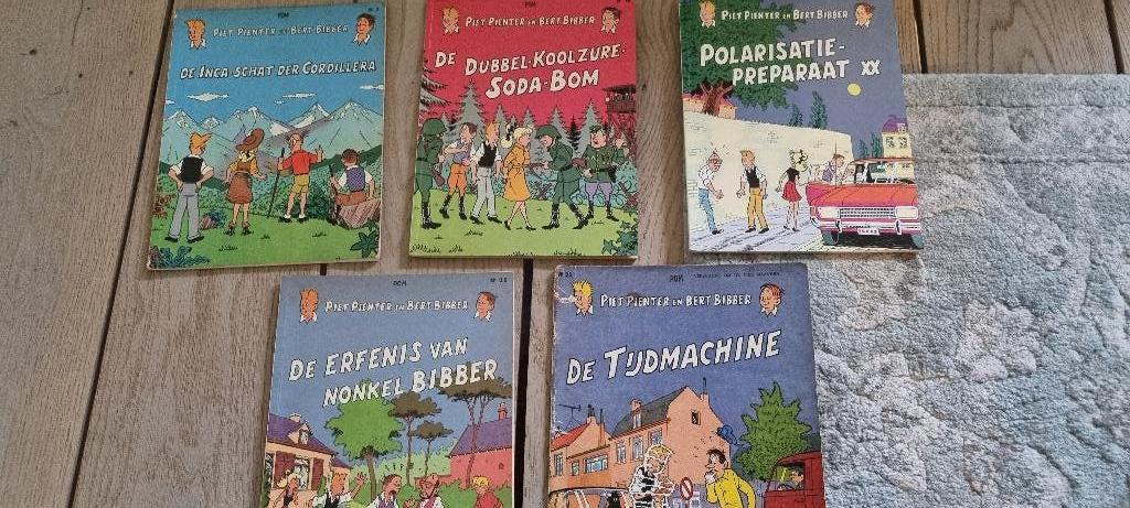 Piet Pienter en Bert Bibber, Meerdere stripboeken, Ophalen of Verzenden, Gelezen, POM