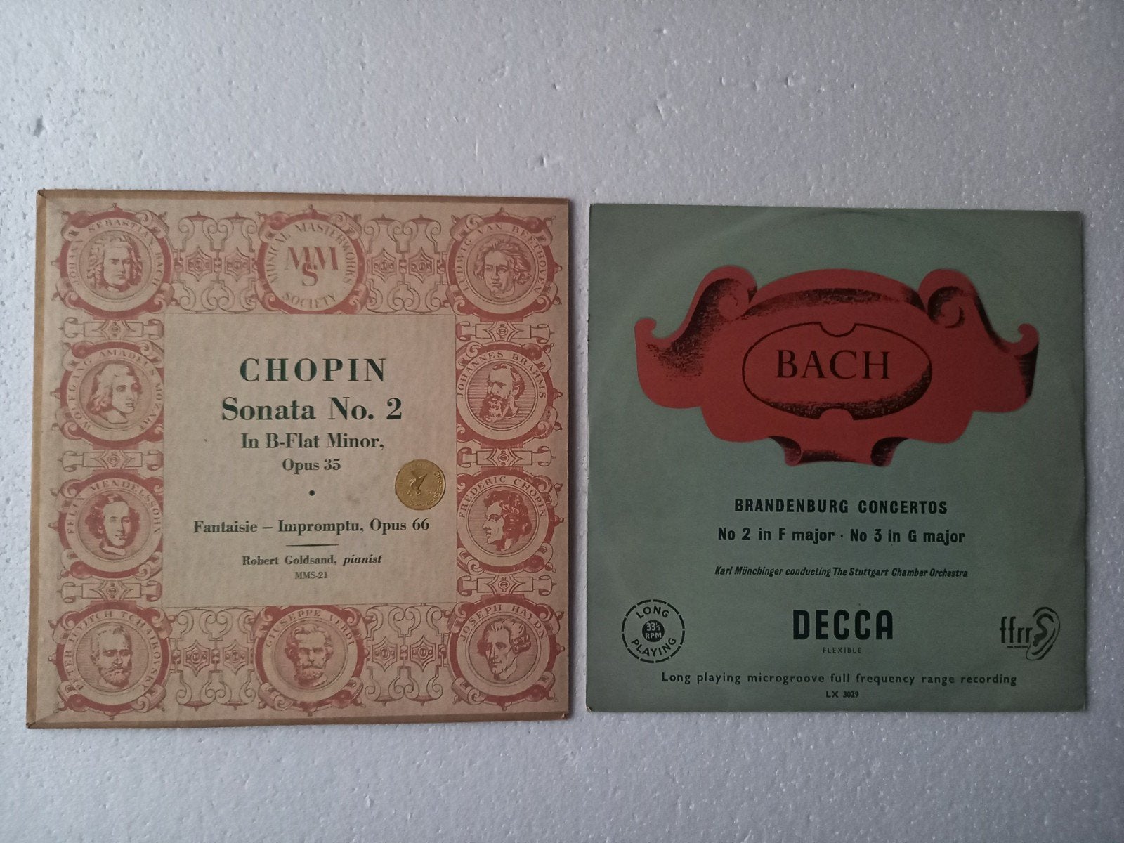 Lot de 2 vinyls 33 tours 25 cm CLASSIQUE, Enlèvement ou Envoi