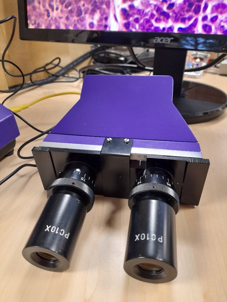 geheel compleet, Audio, Tv en Foto, Ophalen of Verzenden, Zo goed als nieuw, 1000x of meer, Biologische microscoop