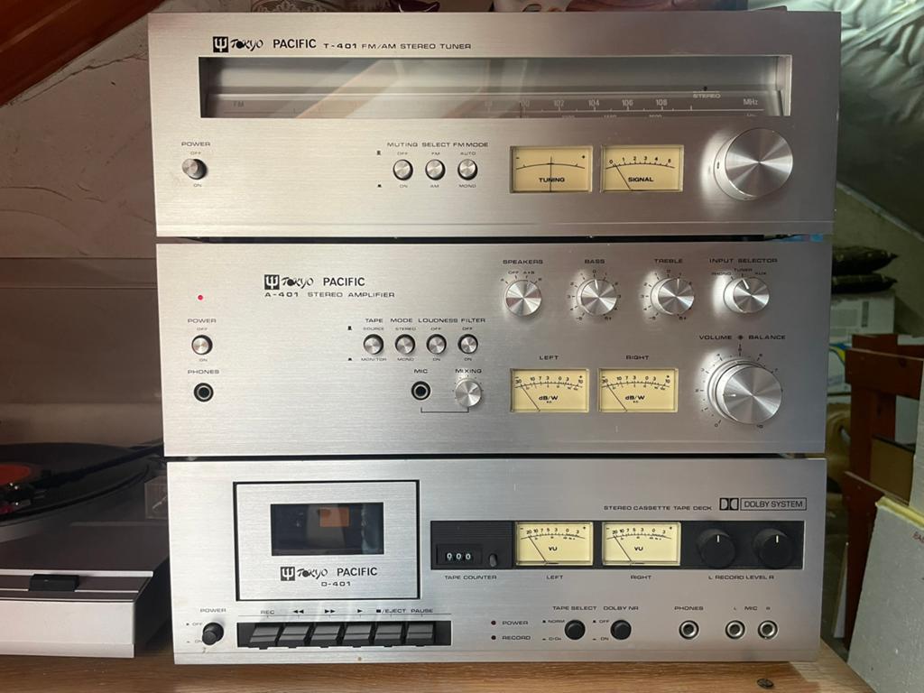 Vintage Hifi Set Tokyo Pacific, Ophalen, Zo goed als nieuw, Cassettedeck, Akai