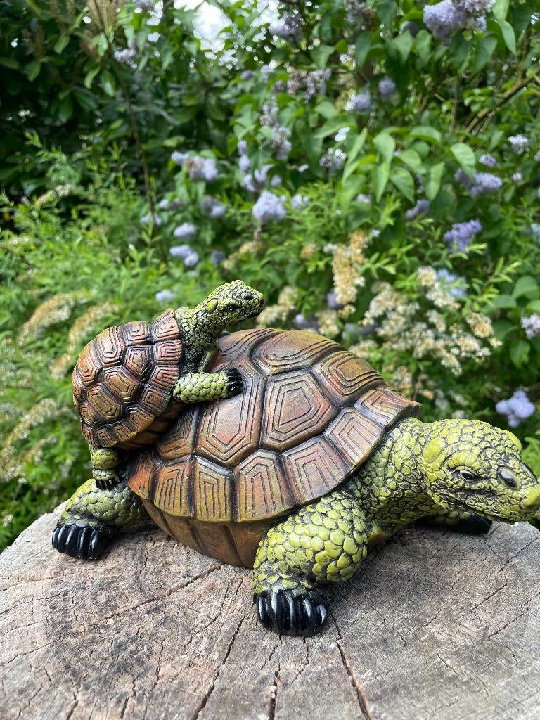 Statue de tortue, pelouse, jardin, étang, 30 cm, Enlèvement ou Envoi, Neuf, Synthétique, Animal