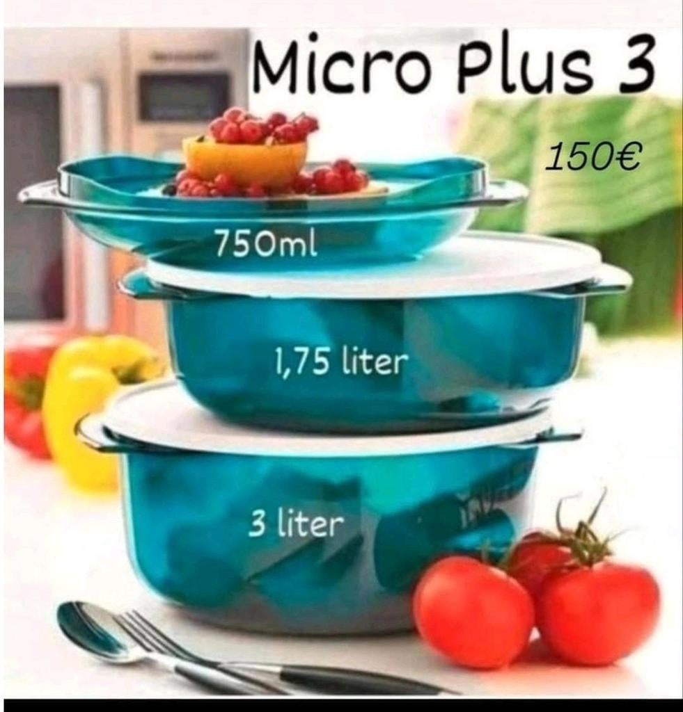 Tupperware micro plus 3, Huis en Inrichting, Ophalen of Verzenden, Nieuw