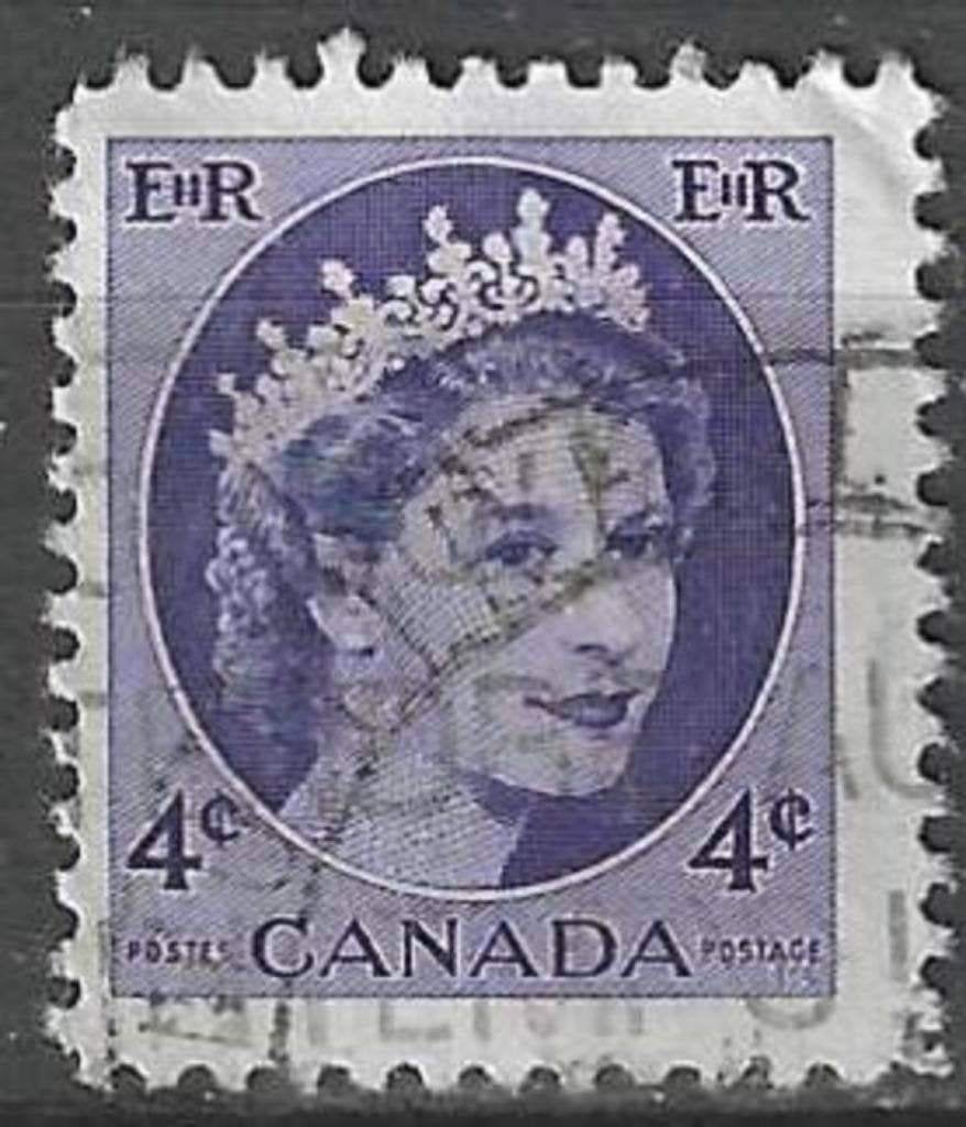 Canada 1954 - Yvert 270 - Koningin Elisabeth II (ST), Verzenden, Gestempeld