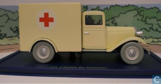 Maquette réduite : l'ambulance de l'asile des années 30, Enlèvement ou Envoi, Neuf, Voiture