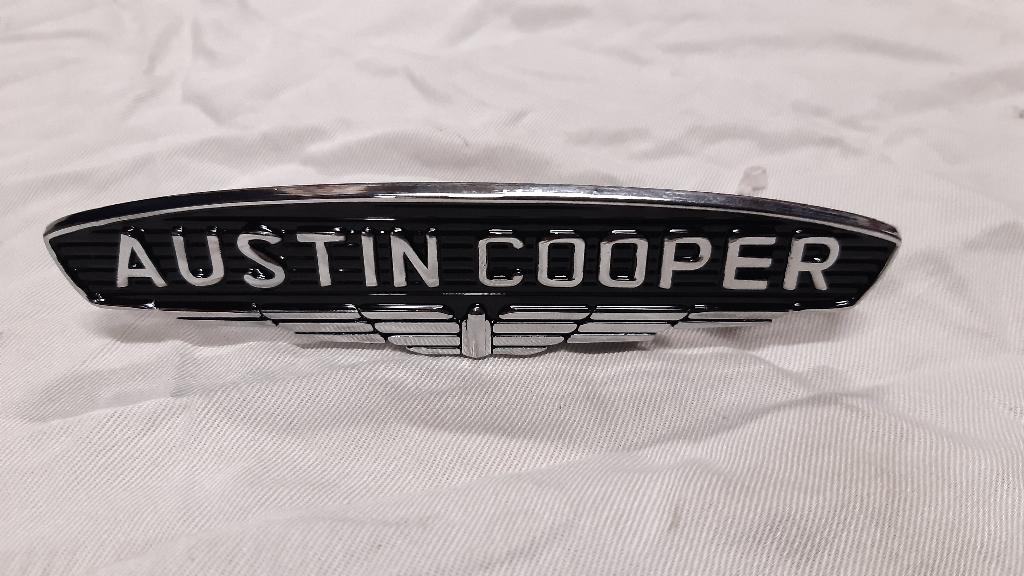 insigne et emblème « Austin Cooper » MK1 Classic Mini, Autos : Pièces & Accessoires, Neuf, Austin, Enlèvement, Capot moteur