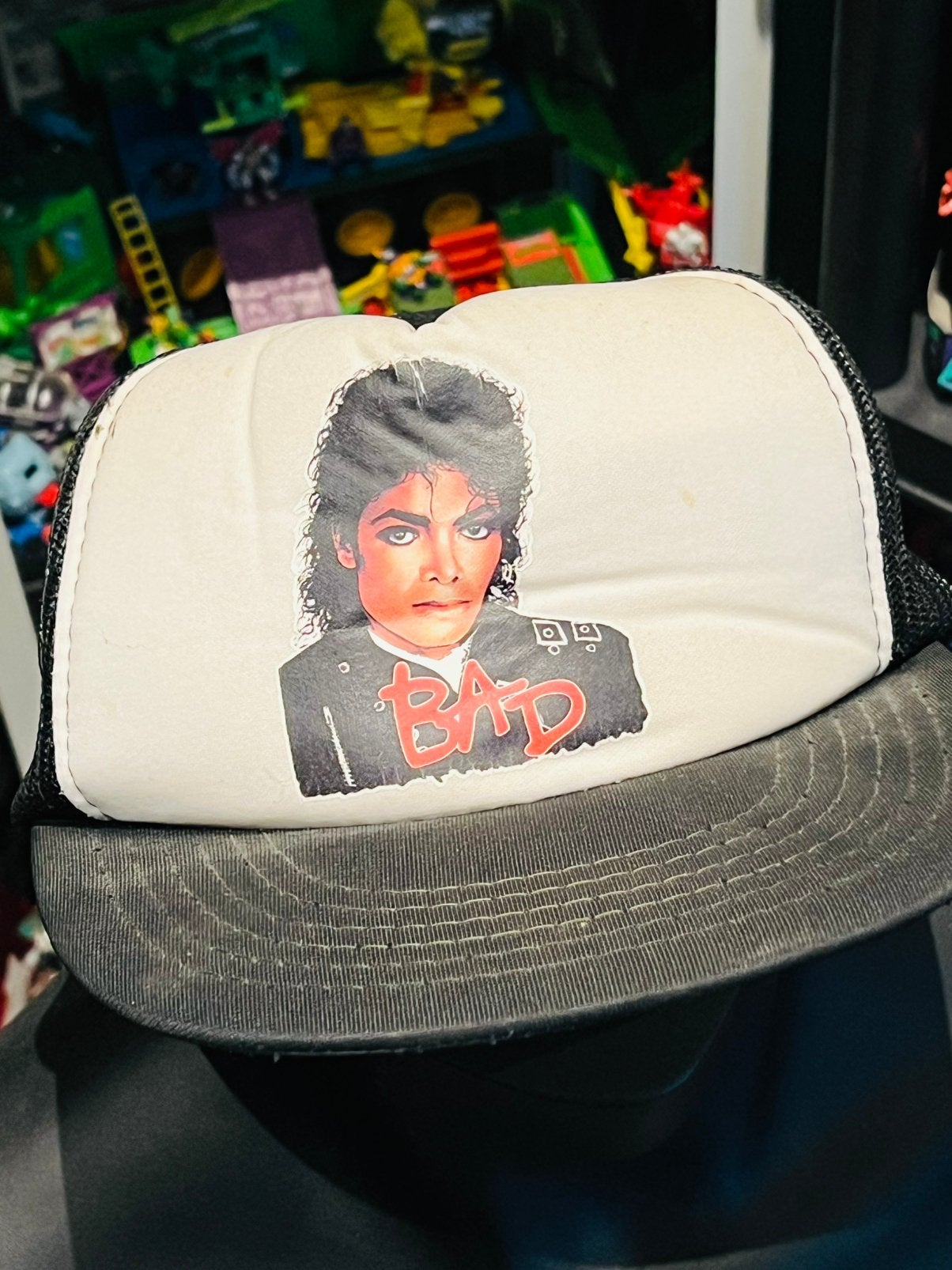 Vintage Cap Pet Michael Jackson, Ophalen of Verzenden, Gedragen, Pet
