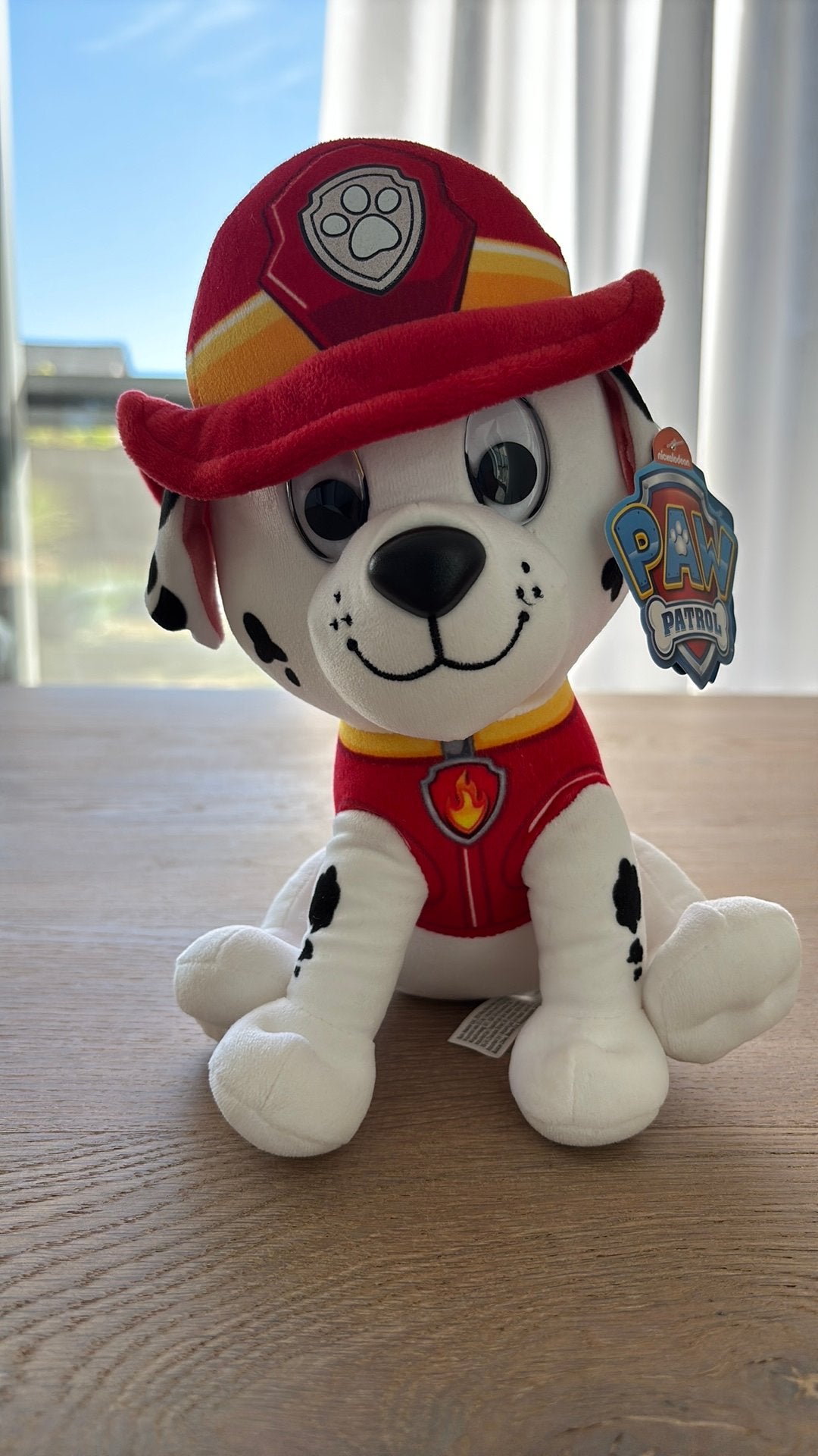 Paw patrol marshall knuffel met ticket, Enlèvement, Comme neuf