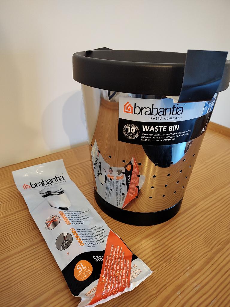 Brabantia Prullenmand, Minder dan 10 liter, Ophalen, Nieuw