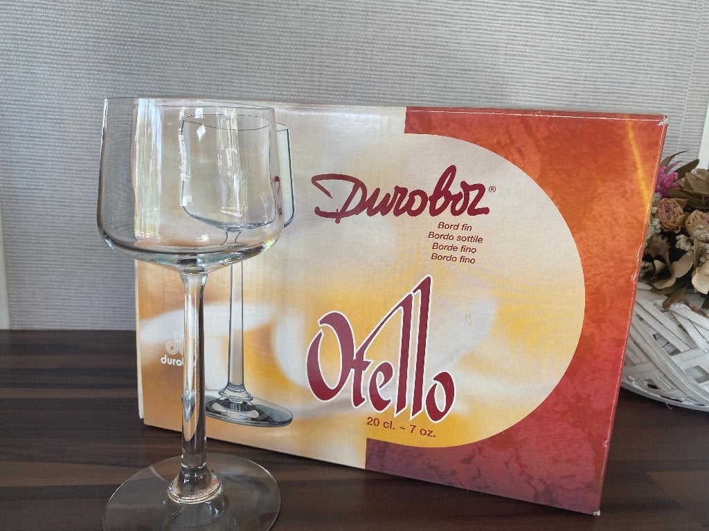 Lot 6 verres à pied Durobor - Modèle Otello 20cl - Neufs, Enlèvement ou Envoi, Neuf, Autres types