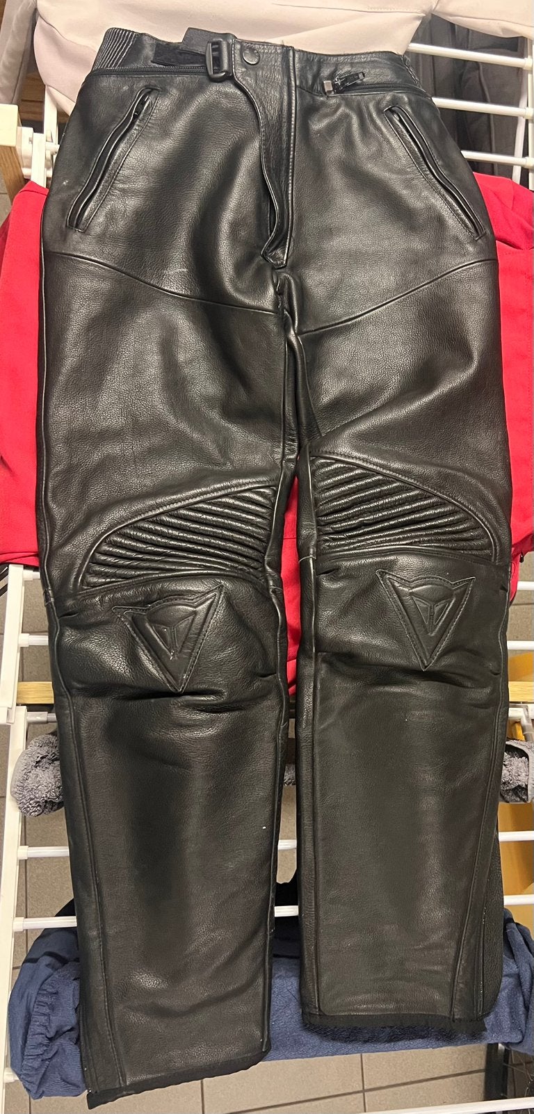 Lederen moto broek merk dainese, Ophalen, Tweedehands, Heren, Broek | leer