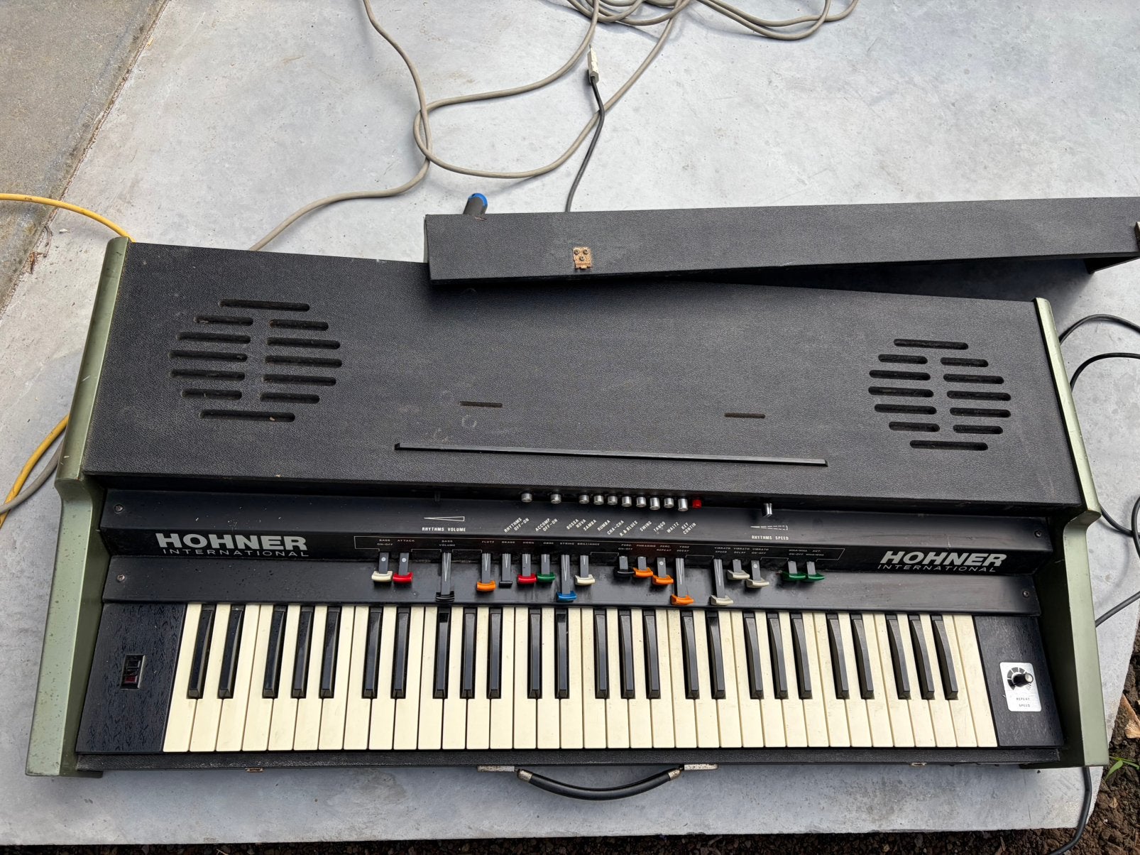 Vintage Hohner orgel inc stand, Muziek en Instrumenten, Orgels, Ophalen, Gebruikt, Orgel